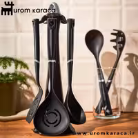 سرویس 6 پارچه کفگیر و ملاقه امسان Akasya نقره ای