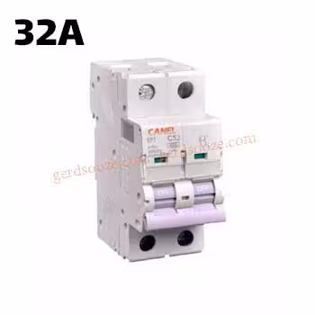 فیوز مینیاتوری تک فاز و نول 32 آمپر کانل