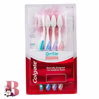 مسواک کلگیت مدل Gentle Sensetive با برس خیلی نرم مجموعه 4 عددی | Colgate Gentle Sensitive toothbrush pack of 4