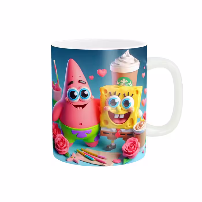 خرید ماگ-لیوان   باب اسفنجی و پاتریک  لیوان قهوه کد 773