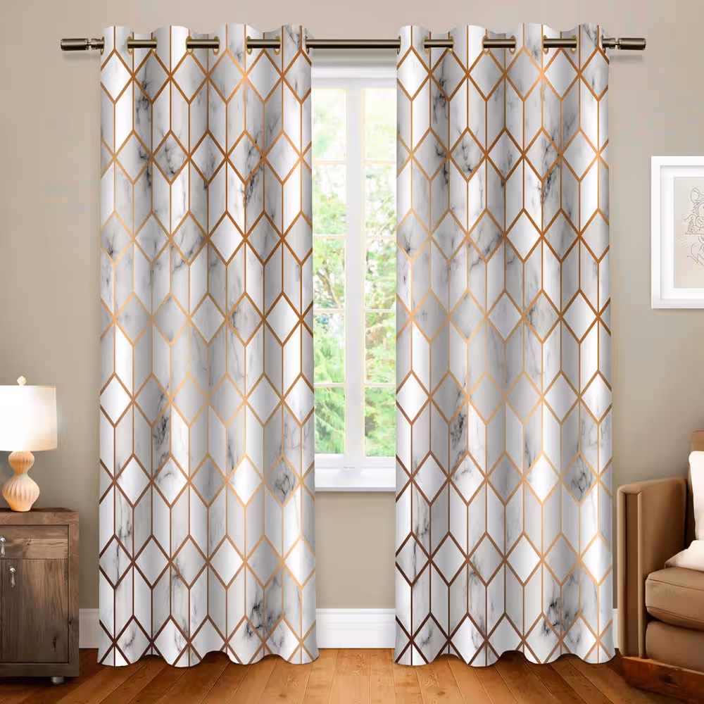 پرده پانچی کد 411 (طرح سنگ مرمر)