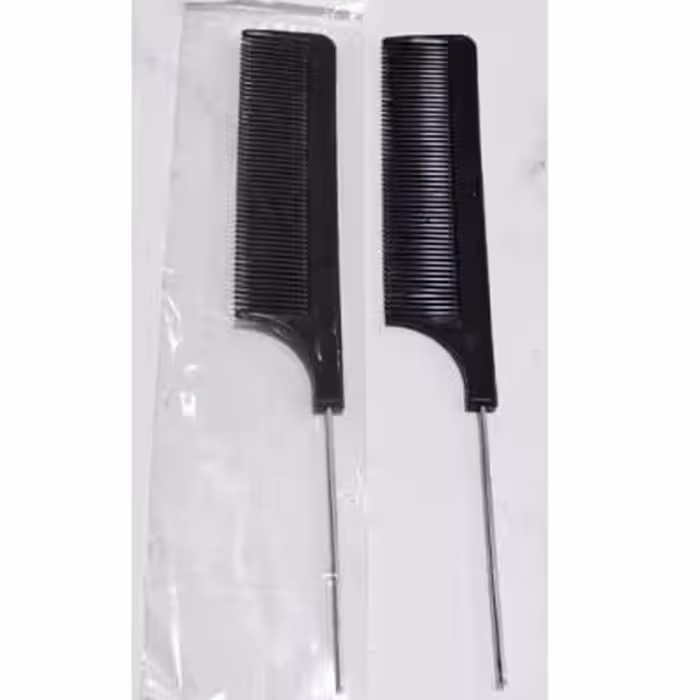 شانه مشکی دم فلزی