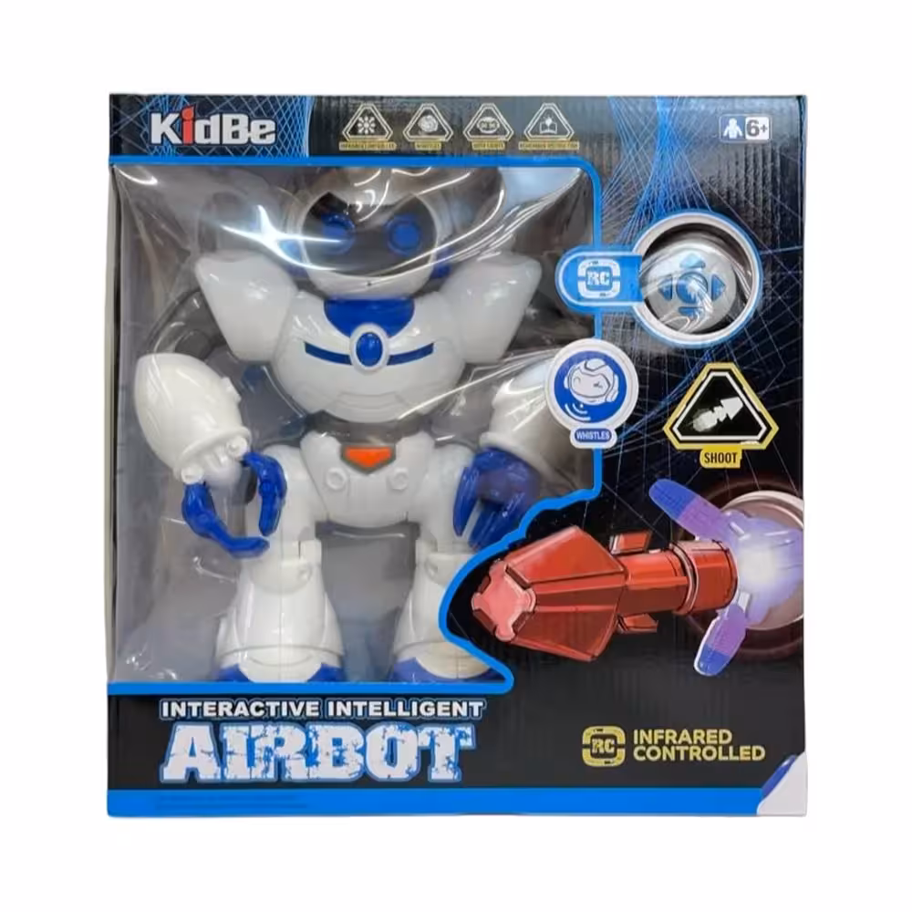 اسباب بازی ربات کنترلی رنگ سفید آبی کد : J1034A