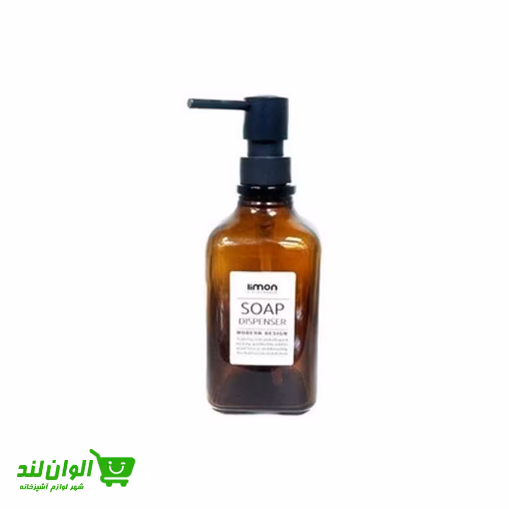 جامایع شیشه ای لیمون مدل چهارگوش 550cc قهوه ای 26830