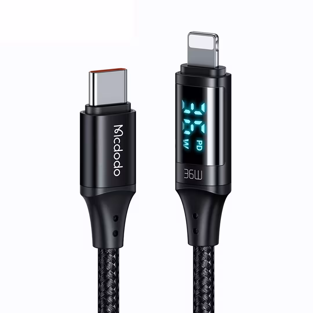 کابل شارژ آیفون تایپ سی به لایتنینگ 36 وات دیجیتال مک دودو مدل Mcdodo CA-1030 طول 1.2 متر