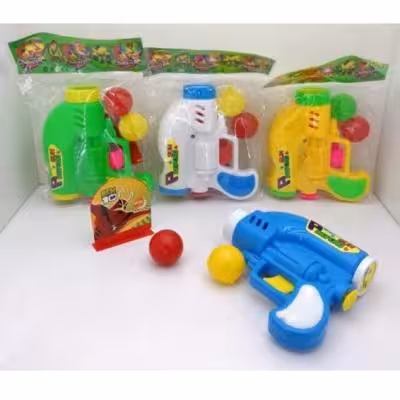 تفنگ توپ انداز تپل همراه سیبل (3 توپ)