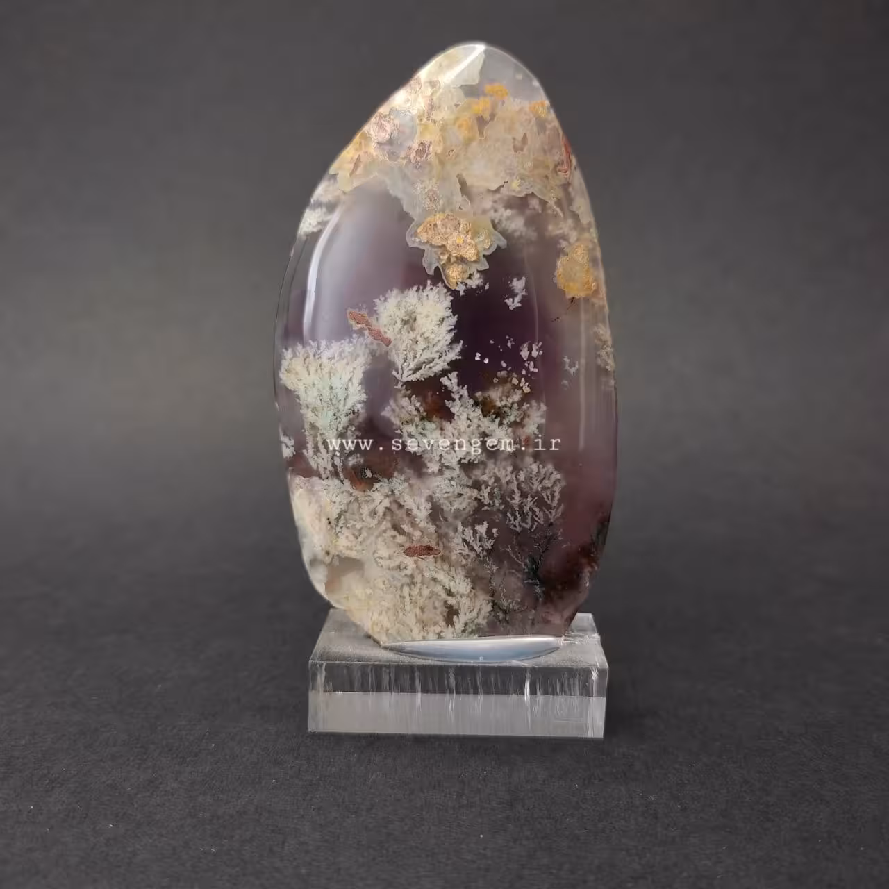 راف پولیش شده عقیق شجر(کلکسیونی) (کد128)