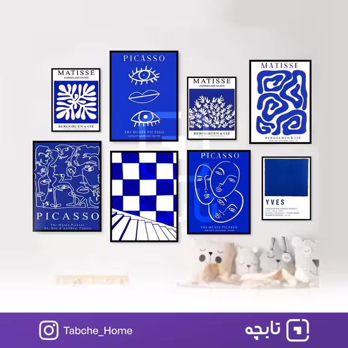 تابلو دیواری هارمونی آبی