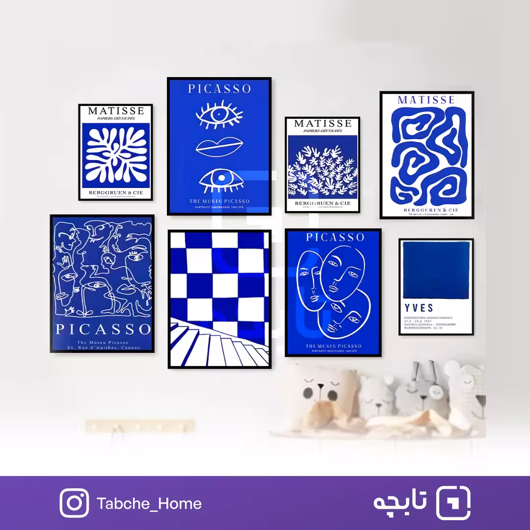 تابلو دیواری هارمونی آبی
