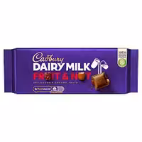 شکلات تخته ای کدبری دیری میلک بادام 160 گرمی | Cadbury Dairy Milk Fruit & Nut Chocolate Bar 160gr