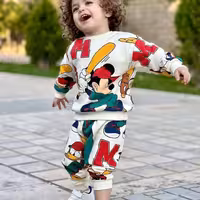 ست بلوز شلوار اسپرت دخترانه پسرانه مخمل سایز40تا60 