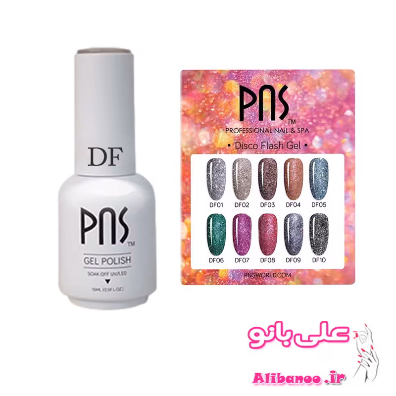 دیسکو ژل ناخن پی ان اس PNS در 10 رنگ