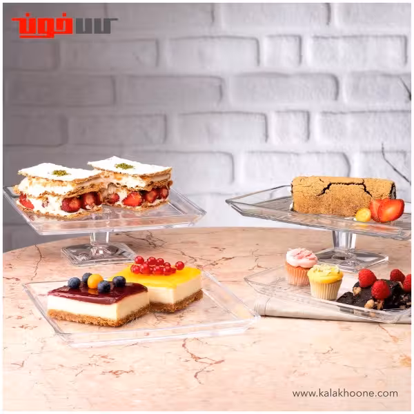 شیرینی خوری پایه‌دار پاشاباغچه مدل مادلن