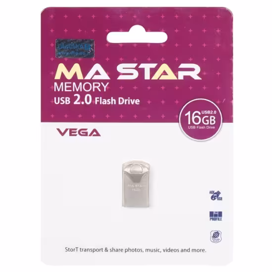 فلش مموری ام ای استار مدل Vega USB 2.0 ظرفیت 16 گیگابایت