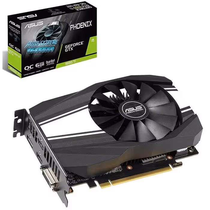 کارت گرافیک ایسوس مدل PH-GTX1660TI-O6G با حافظه 6 گیگابایت