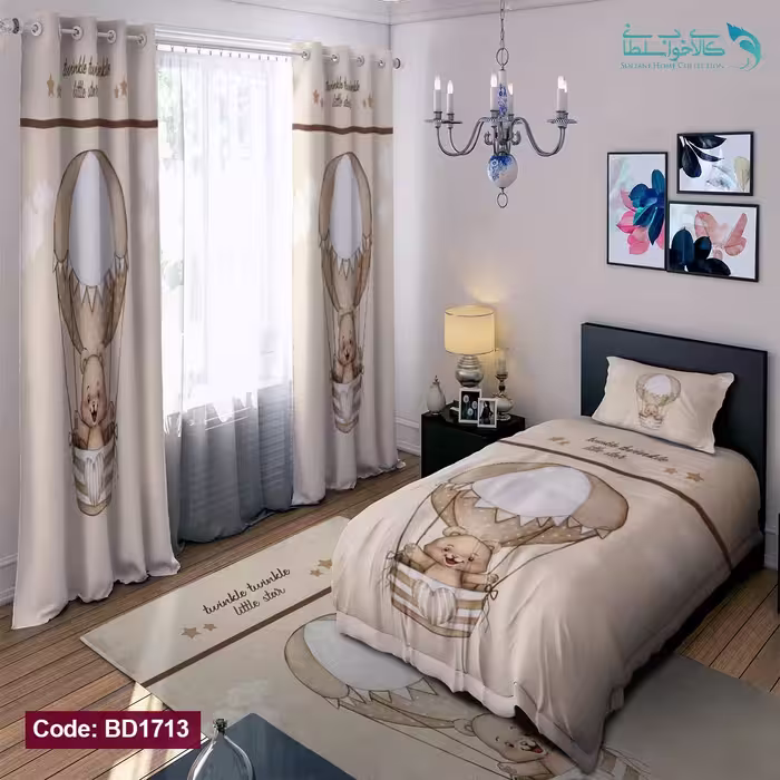 روتختی طرح بالن خرسی یکنفره کد BD1713
