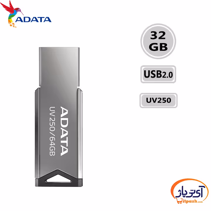 فلش مموری USB2.0 ای دیتا 32 گیگابایت مدل ADATA UV250