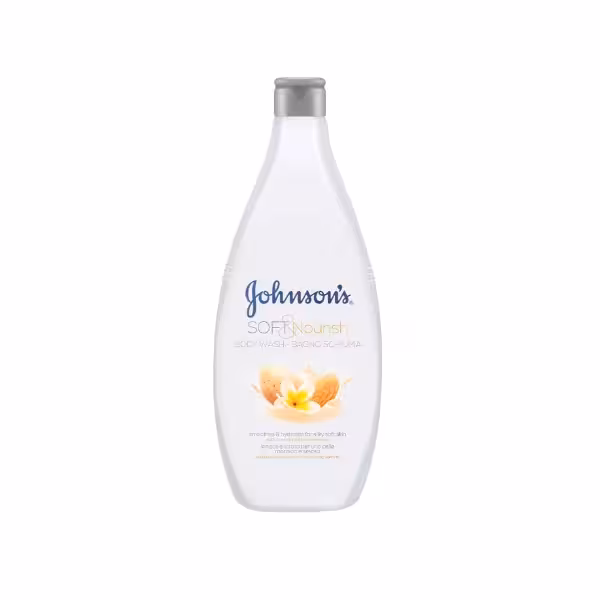 شامپو بدن مغذی روغن بادام و یاس مدل Soft & nourish جانسون 400 میلی لیتر | Johnson Soft & Nourish Body Wash 400ml