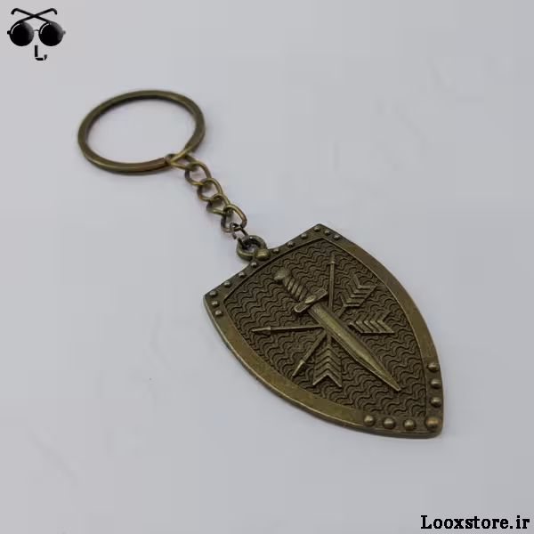 جاکلیدی زیبای طرح سپر شمشیر دار