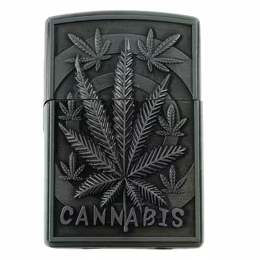فندک گازی شعله ای مدل CANNABIS