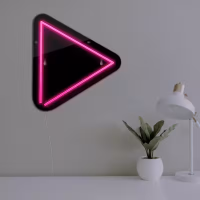 چراغ دیواری نئون دیزاین مدل Play-BL_PN