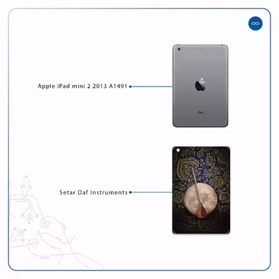برچسب پوششی ماهوت مدل Setar-Daf-Instruments مناسب برای تبلت اپل iPad mini 2 2013 A1491