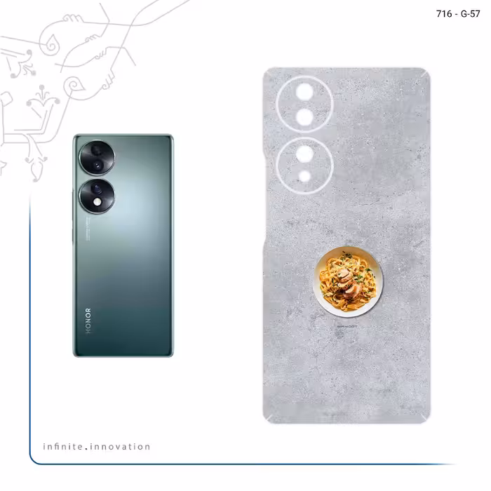 برچسب پوششی ماهوت مدل Pasta مناسب برای گوشی موبایل آنر 70