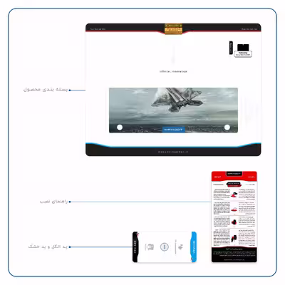 برچسب پوششی ماهوت مدل F-22 Raptor مناسب برای تبلت سامسونگ Galaxy Note 10.1 2012 N8010