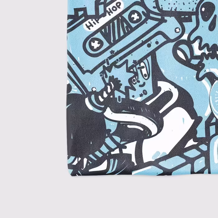 دستمال سر و گردن هاماگراف مدل اسکلت کارتونی