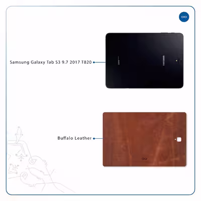 برچسب پوششی ماهوت مدل Buffalo-Leather مناسب برای تبلت سامسونگ Galaxy Tab S3 9.7 2017 T820