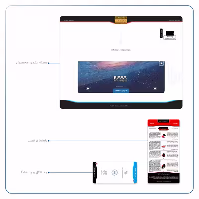 برچسب پوششی ماهوت مدل Universe-by-NASA-4 مناسب برای تبلت سامسونگ Galaxy Tab S2 9.7 2015 T810