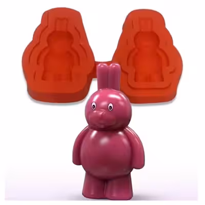 قالب شمع مدل خرگوش ایستاده سه بعدی