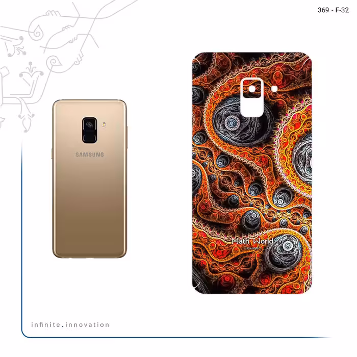 برچسب پوششی ماهوت مدل Mathematical Geometric Shape 7 مناسب برای گوشی موبایل سامسونگ Galaxy A8 2018
