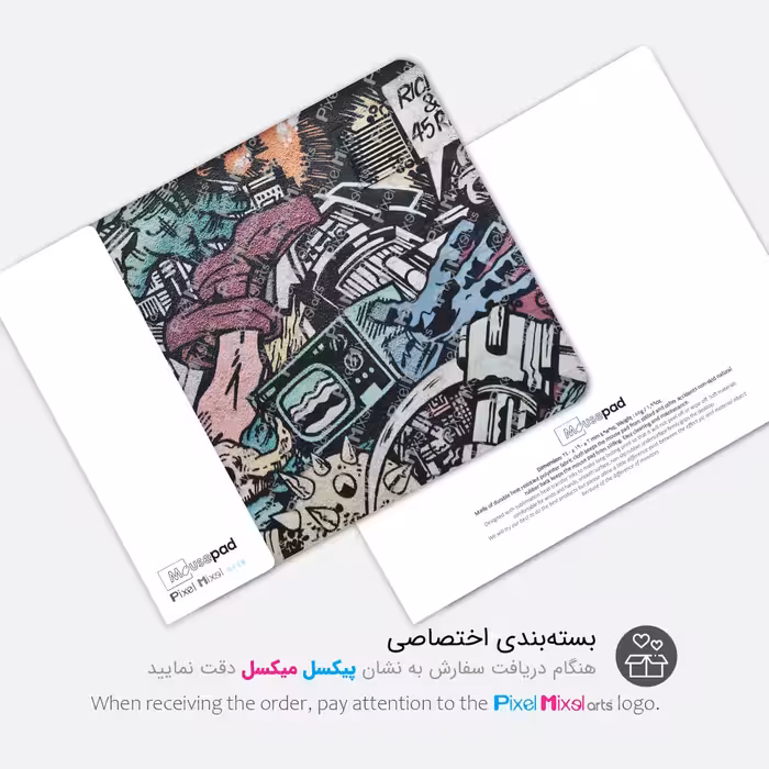 ماوس پد پیکسل میکسل مدل Techraid