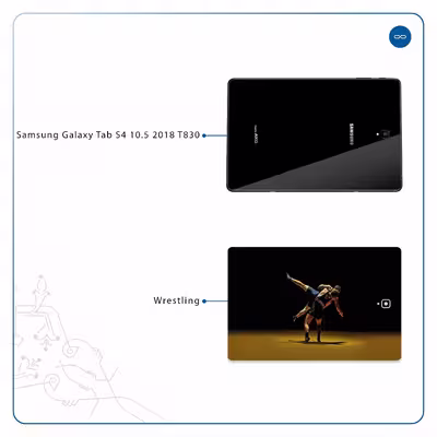 برچسب پوششی ماهوت مدل Wrestling مناسب برای تبلت سامسونگ Galaxy Tab S4 10.5 2018 T830