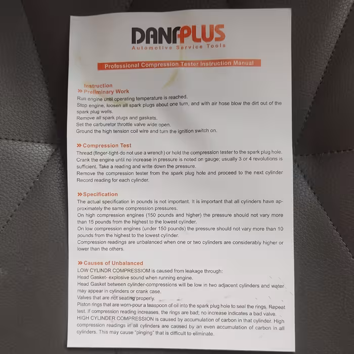 دستگاه کمپرس سنج سیلندر دانا پلاس مدل 8PCS