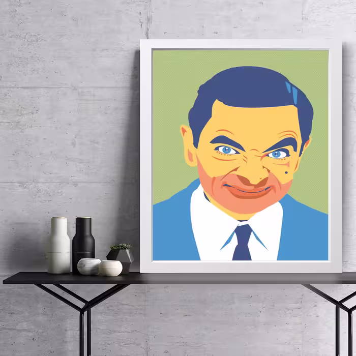 تابلو مدل دکوراتیو مستر بین mr.bean کدG7-16