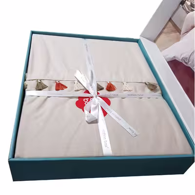 سرویس ملحفه کاتن باکس مدل Candy Merri Bej یک نفره 3 تکه