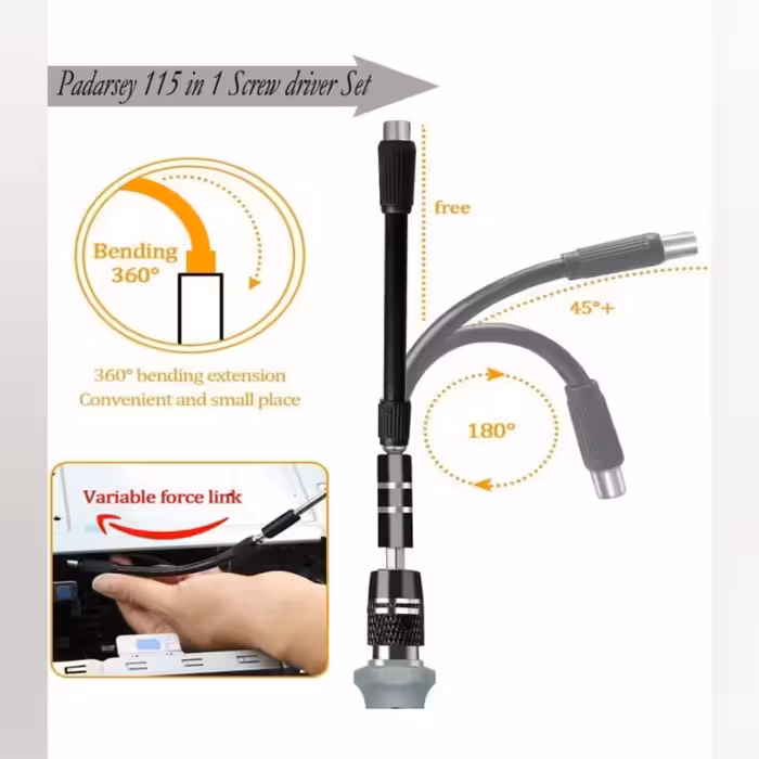 مجموعه 115عددی پیچ گوشتی تعمیرات موبایل مدل fometr