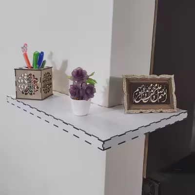 شلف دیواری طرح L مدل 270 درجه