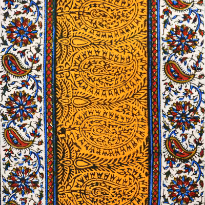 رومیزی قلمکار زابلیان مدل رنگی کد RpY200135