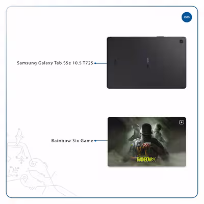 برچسب پوششی ماهوت مدل Rainbow-Six-Game مناسب برای تبلت سامسونگ Galaxy Tab S5e 10.5 2019 T725