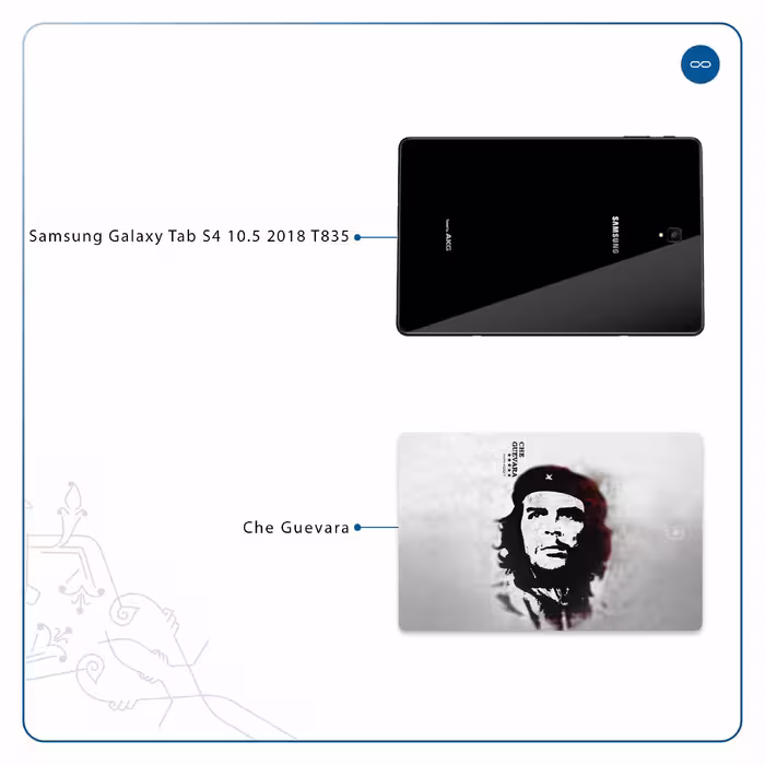 برچسب پوششی ماهوت مدل Che-Guevara مناسب برای تبلت سامسونگ Galaxy Tab S4 10.5 2018 T835
