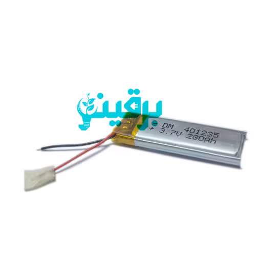 باتری لیتیوم پلیمر 3.7 ولت 280 میلی آمپر 401235