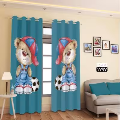 پرده تصویری طرح تدی و توپ