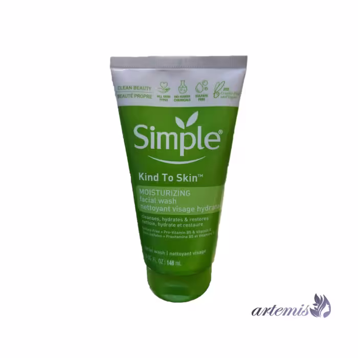 ژل شستشو صورت سیمپل مدل Moisturising، حجم 150 میلی لیتر