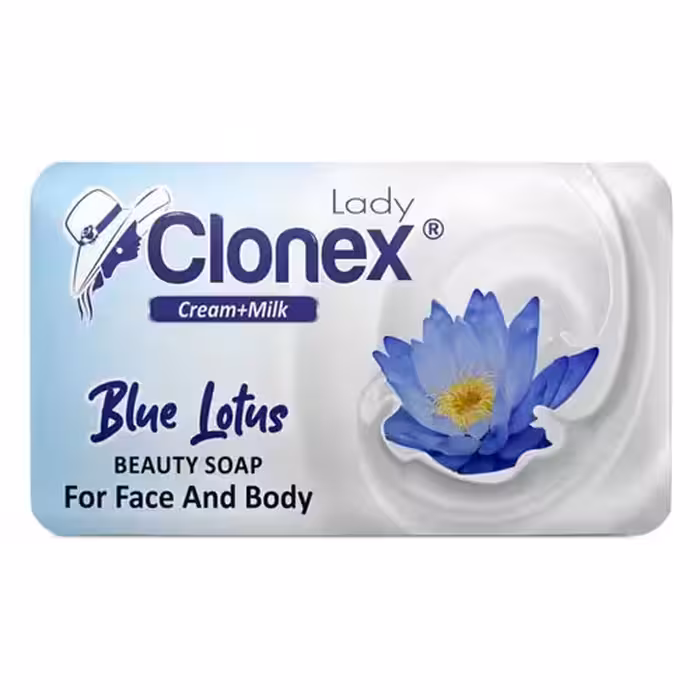 صابون کلونکس(ب 6عددی) Clonex milk Blue Lotus با رایحه نیلوفر آبی 125 گرم