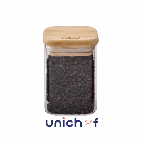 ادویه درب چوبی مربع 8 سانتUN-1768