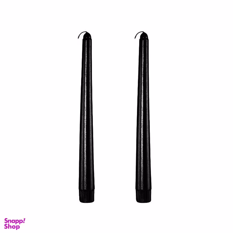 شمع مدل قلمی کد 005 بسته 2 عددی رنگ مشکی