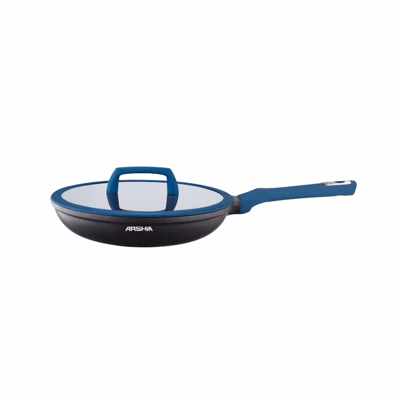 ماهیتابه چدن عرشیا با درب آبی 30 سانتی‌متر CO135-3111